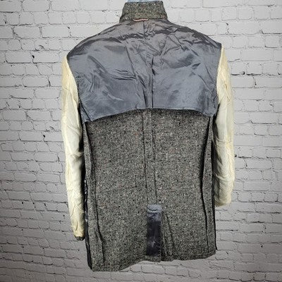 VTG Don Richards Grey Tweed 3 Button Vented Notch Blazer Sport Coat USA 42