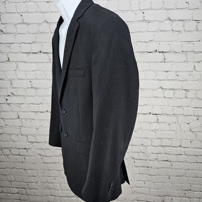 Joseph Jos A Bank Navy 100% Wool Slim Fit 2 Button Notch Blazer Sport Coat 40R