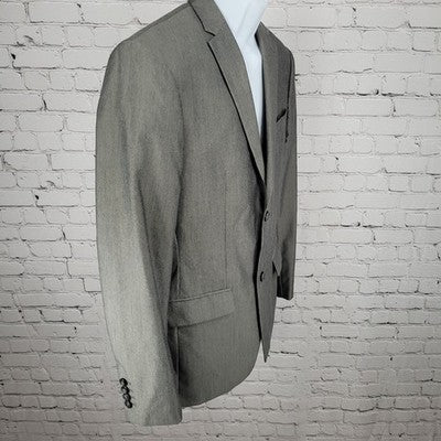 Perry Ellis Castlerock Grey Classic Fit 2 Button Blazer Sport Coat Jacket 38R