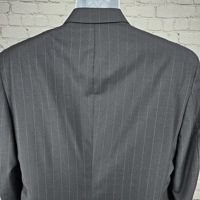 Jos A Bank Navy 100% Wool Gordon Signature 2 Button Blazer Sport Coat 43L