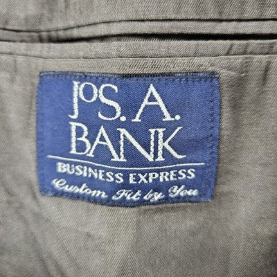 Jos A Bank Green 100% Wool Business Express 2 Button Blazer Sport Coat 42S