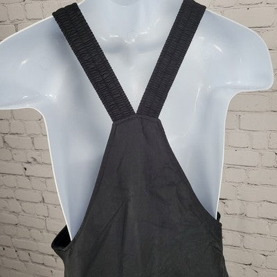 Slalom Black Front Zip Adjustable Straps Snow Ski Bib Pants Youth XL