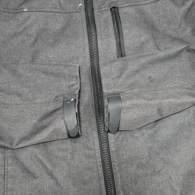 Michael Kors Grey Full Zip Removable Liner Stand Up Collar Jacket Large L
