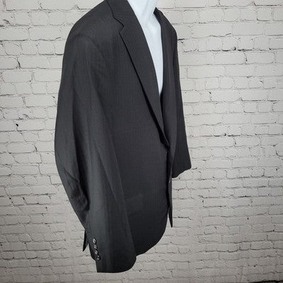 Tom James Black Executive Collection Notch Blazer Sport Coat USA Made Size 42