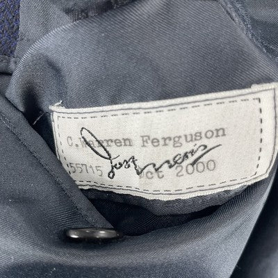 VTG Just Men’s Navy Textured 2 Gold Button Ventless Blazer Sport Coat Size 42L