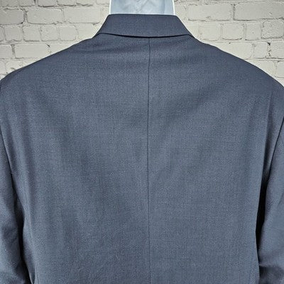 Pronto Uomo Navy 100% Wool Platinum 2 Button Vented Notch Blazer Sport Coat 44R