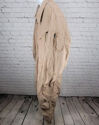 Carter Industries Tan Aramid Combat Vehicle Crewmen's Class 2 Coveralls Size XLS