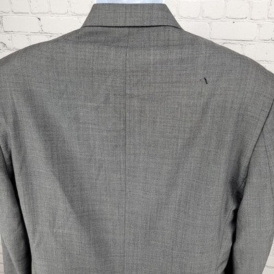 Lauren Ralph Lauren Grey 100% Wool 2 Button Notch Blazer Sport Coat Size 42R