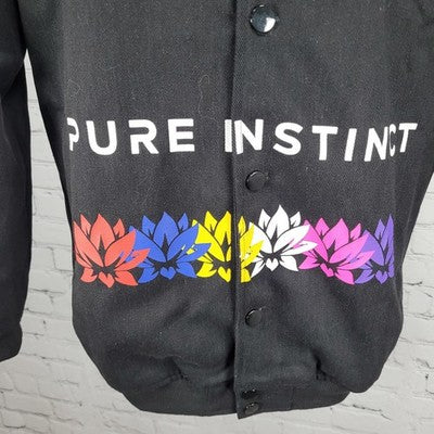 Pure Instinct Motor Club Black Snap Limited Edition Racing Jacket Large L