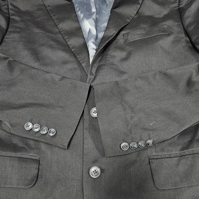 Haggar Black Slim Fit Travel Performance 2 Button Vented Blazer Sport Coat 42R