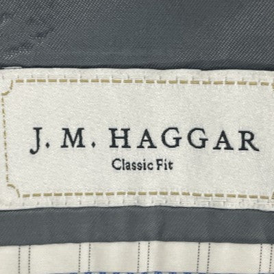 J. M. Haggar Grey Classic Fit 2 Button Vented Notch Blazer Sport Coat Size 44R