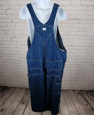 Liberty Blue Denim 100% Cotton Carpenter Pockets Workwear Overalls Size 42x30