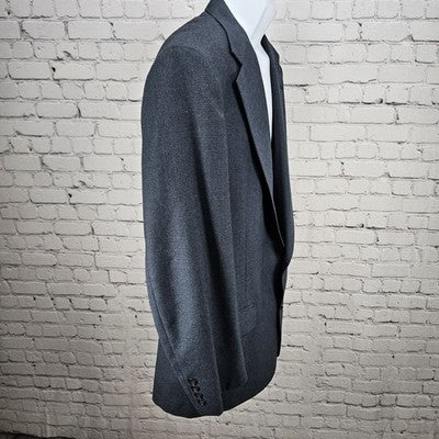 VTG Christian Brooks Blue 2 Button Vented Notch Blazer Sport Coat USA 42XL