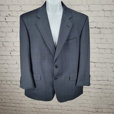 Aldrich Navy Super 130's Worsted Wool 2 Button Notch Blazer Sport Coat Size 44S