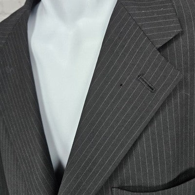 Tommy Hilfiger Black Wool Cashmere 3 Button Vented Notch Blazer Sport Coat 46R