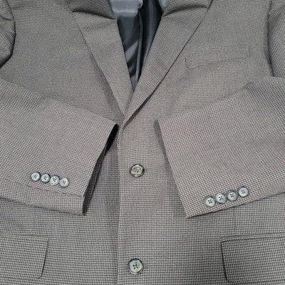 Pronto Uomo Brown 2 Button Double Vented Notch Blazer Sport Coat 44L