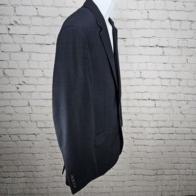 Pronto Uomo Navy 100% Wool Platinum 2 Button Vented Notch Blazer Sport Coat 44R