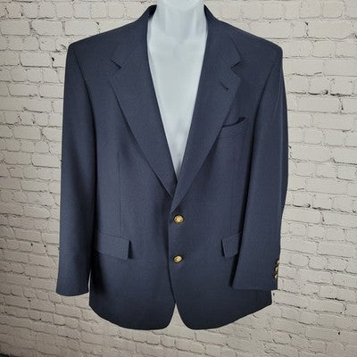 Jack Nicklaus Navy Tournament Series Dell Brothers 2 Button Notch Blazer USA 43R