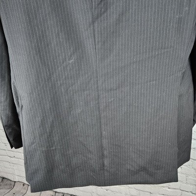 Tommy Hilfiger Black Wool Cashmere 3 Button Vented Notch Blazer Sport Coat 46R