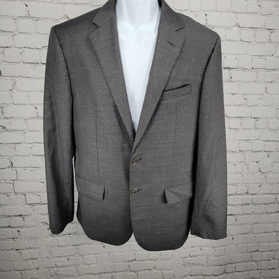 Jos A Bank Reserve Grey 100% Wool Super 120's Slim Fit Blazer Sport Coat 40R