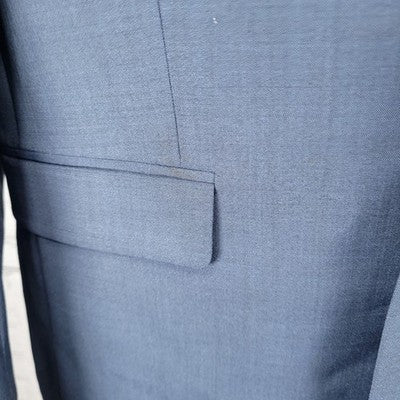 Express Blue Skinny Fit Innovator 2 Button Notch Vented Blazer Sport Coat 38