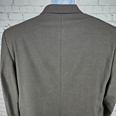 J.M. Haggar Brown Stretch 2 Button Single Vented Notch Blazer Sport Coat 42L
