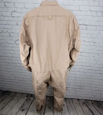 Carter Industries Tan Aramid Combat Vehicle Crewmen's Class 2 Coveralls Size XLS