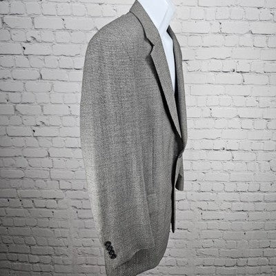 Jos A Bank Grey 100% Wool 2 Button Single Vented Notch Blazer Sport Coat 43R