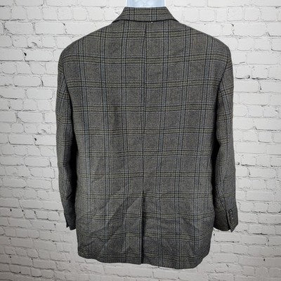 Chaps Ralph Lauren Blue 100% Wool 2 Button Vented Notch Blazer Sport Coat 40S
