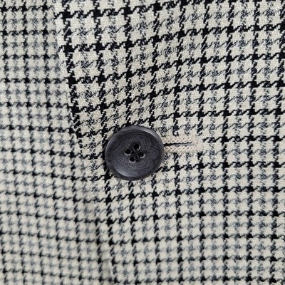 VTG Racquet Club Ivory Tan Houndstooth Blazer Sport Coat USA Made Size 44