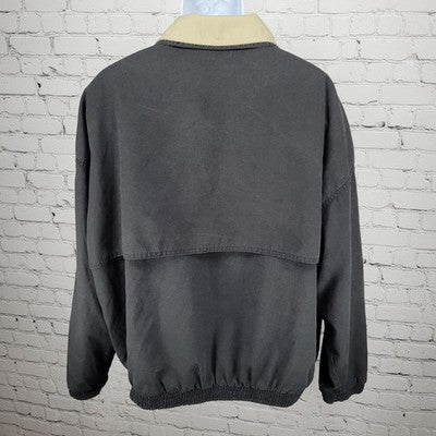 VTG WestArk Arlington GM Truck Assembly Black Beige Collar Zipped Jacket USA 3XL