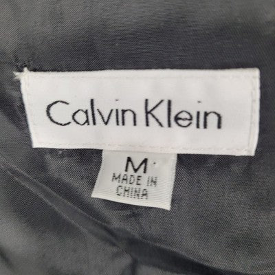 Calvin Klein Grey Silver Buttoned Lined Suit Vest Waistcoat Medium M