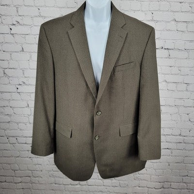Pronto Uomo Brown 2 Button Double Vented Notch Blazer Sport Coat 44L