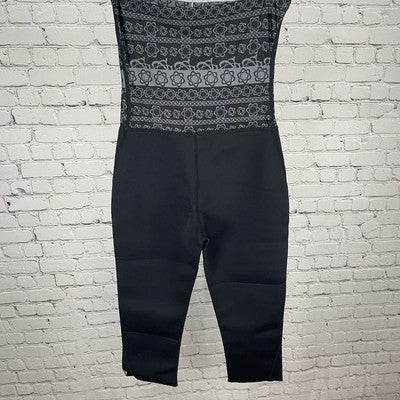 Zaggora Black Celu-lite Technology Workout Crop Leggings Pants Medium M (28x21)