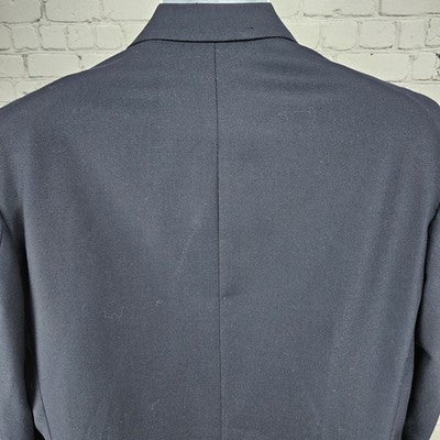 VTG Ralph Ralph Lauren Navy 100% Wool 2 Button Notch Blazer Sport Coat 42R