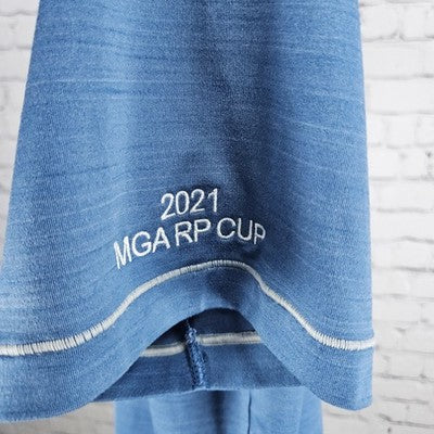 Puma River Place 2021 MGA RP Cup Blue Golf USA Flag Logo Polo Shirt Medium M