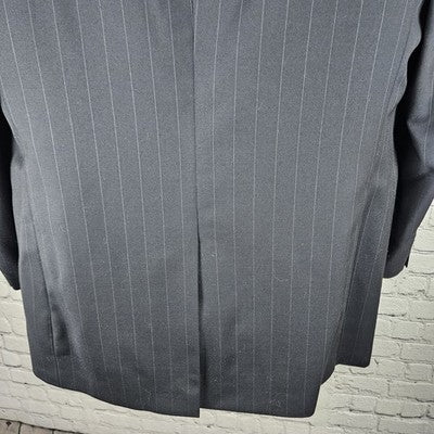 Jos A Bank Navy 100% Wool Gordon Signature 2 Button Blazer Sport Coat 43L