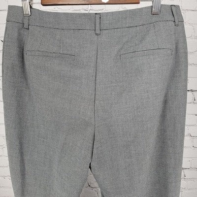 Chico's Grey Houndstooth Lightweight Stretch Pants Size 2S US 12S (35x25.5)