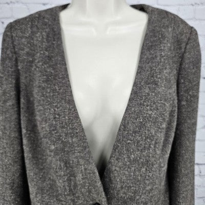 Worthington Brown 1 Button Jacket 2 Piece Slit Suit Set Outfit Small S Skirt 6