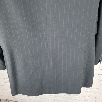 Hart Schaffner Marx Black 100% Wool Softly Tailored Blazer Sport Coat USA 44R