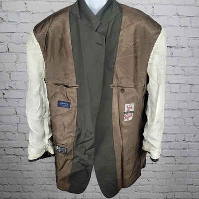 Vito Rufolo Green Wool Comero Super 100's 2 Button Blazer Sport Coat Italy 46R