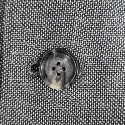 Stafford Grey 100% Wool 3 Button Ventless Notch Blazer Suit Sport Coat 42L
