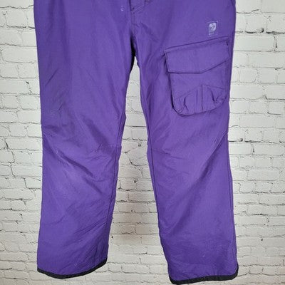 Orage Purple Insulated Adjustable Waist Snow Pants Youth Size Medium M (25x26.5)