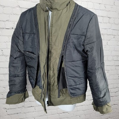 VTG Horace Small Apparel Co Green Thinsulate Full Zip Military Jacket USA 42R