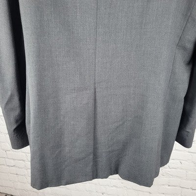 Joseph & Feiss Grey 100% Wool International Trio Blazer Sport Coat Size 48L