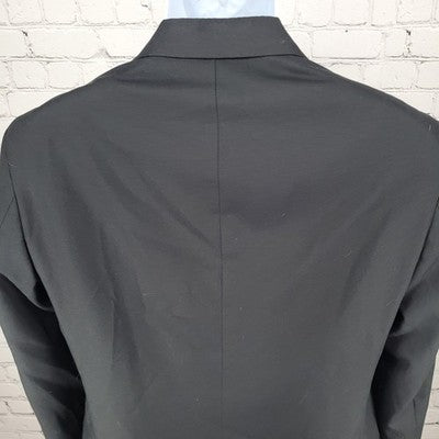 Billy London Black 2 Button Notch Double Vented Blazer Sport Coat Size 38R