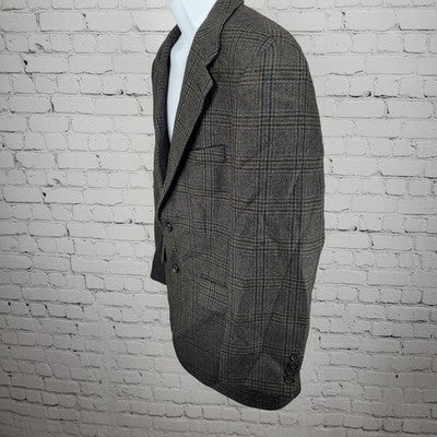 Chaps Ralph Lauren Blue 100% Wool 2 Button Vented Notch Blazer Sport Coat 40S