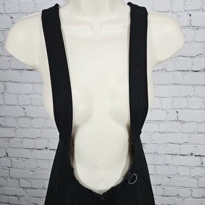 VTG Schoeller Skifans Switzerland Black Stretch Stirrup Ski Pants Bib 4 (27x24)