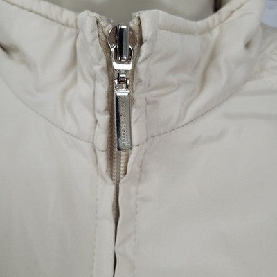 Lyle & Scott Beige Duck Down Insulated Quilted Full Zip Jacket Small S