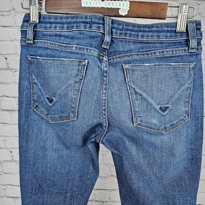 Hudson Blue Denim Krista Super Skinny Low Rise Medium Wash Jeans 24 (24x29)